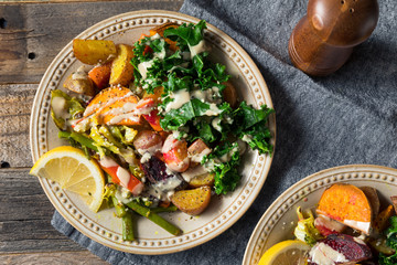 Cooked Organic Vegan Veggie Buddha Bowl
