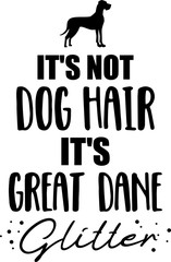 It's not dog hair, it's Great Dane glitter