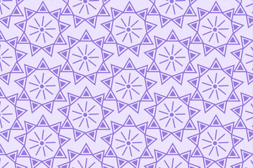 Violet stylish digital geometric background with different shapes.	