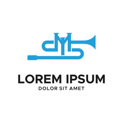 UNIQUE LETTER S and M for TRUMPET