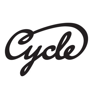 Cycle  - vintage style lettering