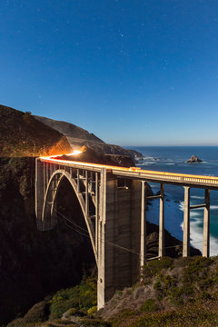 Bixby Bridge, Big Sur along Hwy 1 in California.