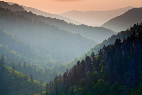 Great Smoky Mountains National Park During Summer.