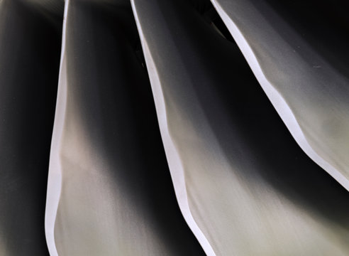 Jet engine fan blades.