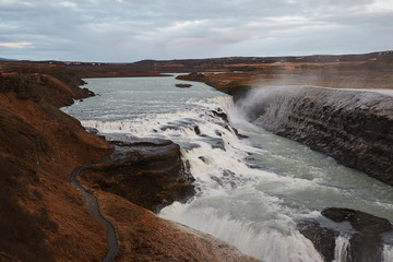 Beautiful Godafoss waterfall in Iceland