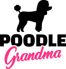 Poodle Grandma pink
