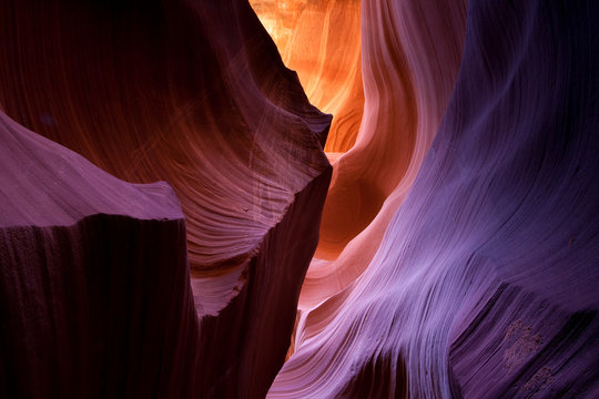 Lower Antelope Canyon Rock Formations, Arizona.