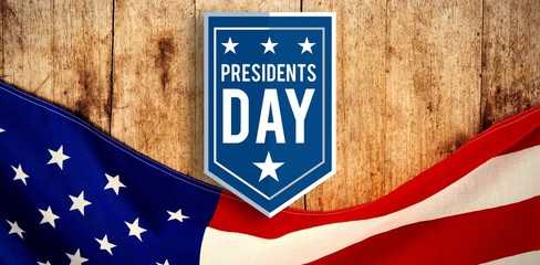 Composite image of presidents day icon