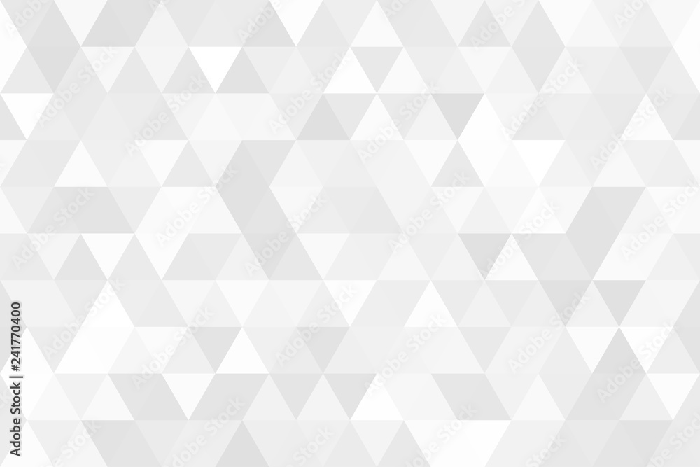 Poster Vector abstract gray background. Seamless modern pattern. Geometric texture with triangles.