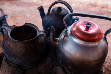 Traditional peruvian pots