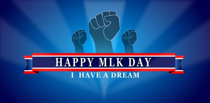 Martin Luther King Day illustration background