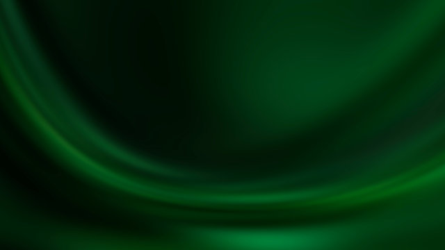 Dark green gradient background, smooth waves, empty background