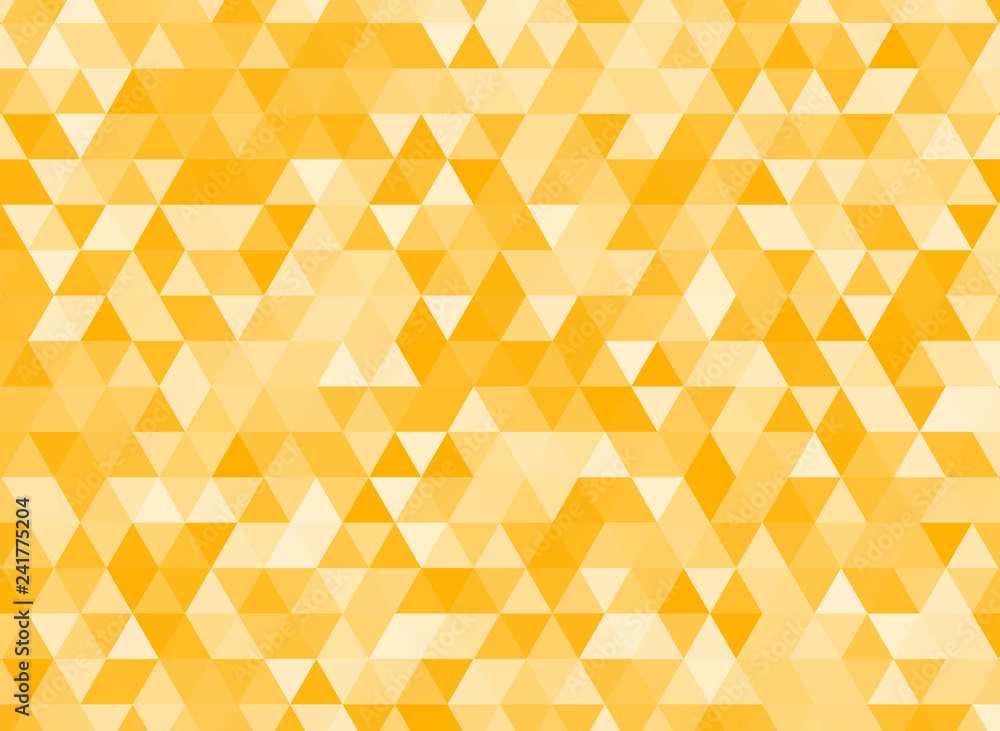 Poster Vector abstract orange modern background. Geometric texture with triangles.