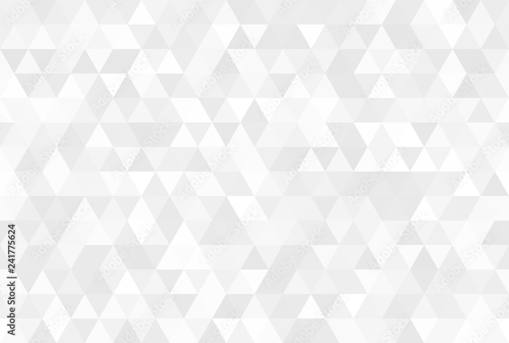 Aufkleber Vector abstract gray background. Seamless modern pattern. Geometric texture with triangles.