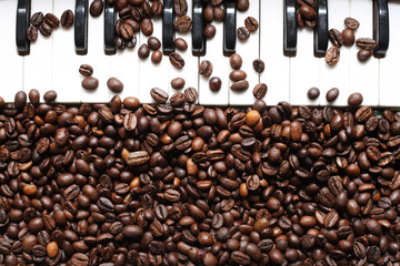 Piano and coffee. Piano