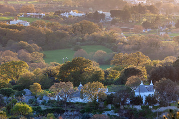 Panorama of Cisternino at sunset
