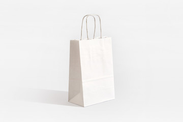 Mercato eco paper bag white 14x8x21cm