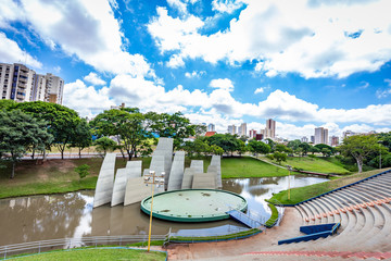 Open air theater in Bauru city AKA Vitoria Regia. The city is located in São Paulo state coutryside
