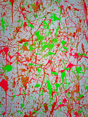 Obraz na płótnie Canvas Brown, pink and green painted abstract background