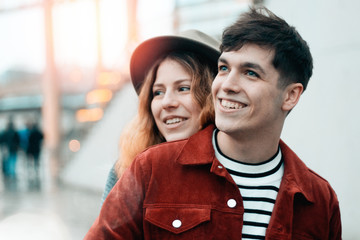 portrait of happy couple