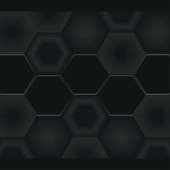 hexagonal abstract background, hexagonal background, technology innovation