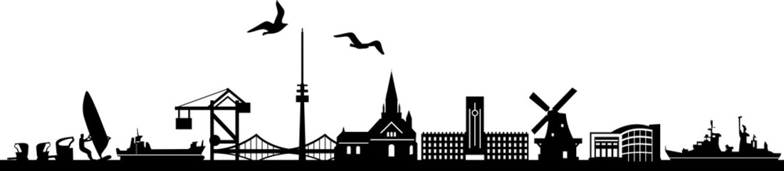 Obraz premium Wilhelmshaven Skyline