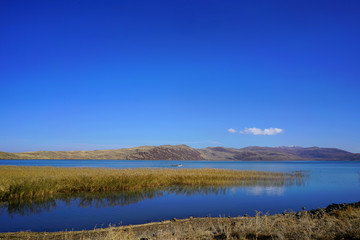 Hamurpet Lake from Varto, Mus, Turkey                             