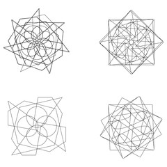 Geometry minimalistic artwork poster with simple shape and figure