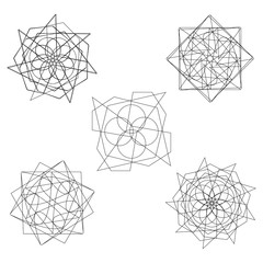 Geometry minimalistic artwork poster with simple shape and figure