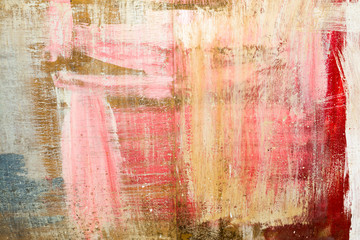 color abstract background created with oil paints on a wooden base, art abstract