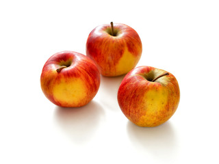 Fototapeta na wymiar Red-yellow apples