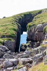 cliffs and water