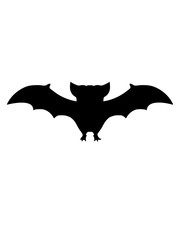 Fototapeta premium silouette flughund fledermaus comic cartoon lustig süß niedlich fliegen nacht blutsauger vampir horror halloween gruselig klein clipart