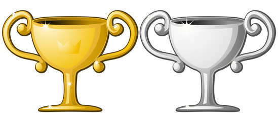Award Cup Silver Gold