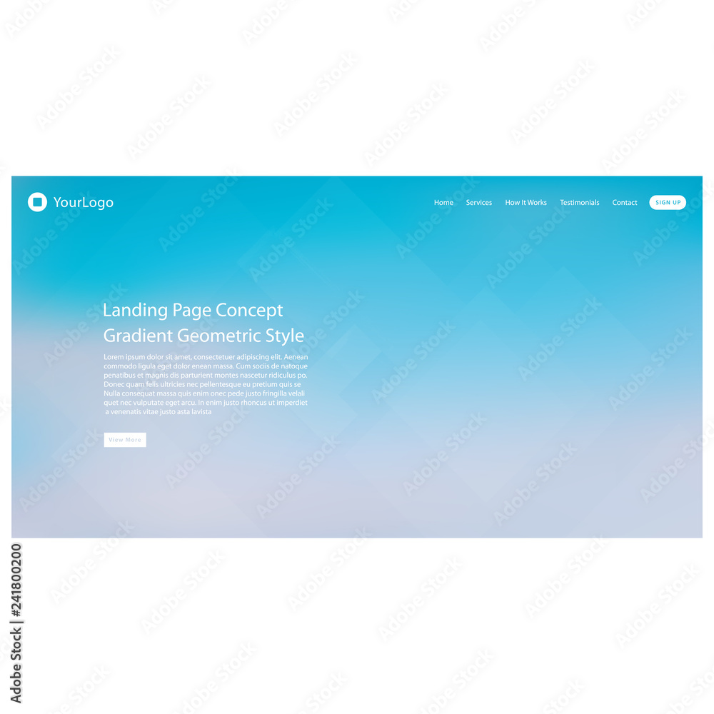 Poster abstract colored gradient mesh background of web header for website and landing page template