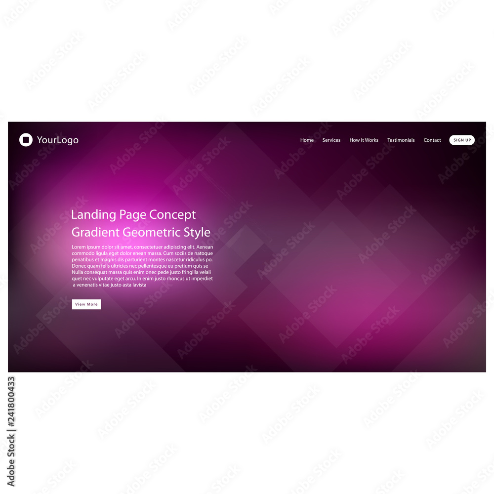 Poster abstract colored gradient mesh background of web header for website and landing page template