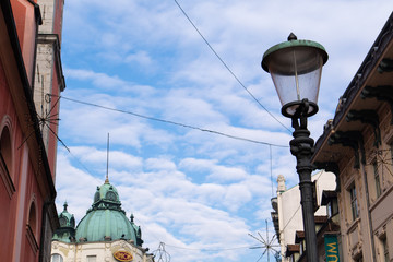 The sky of Ljubljana in Slovenia / リュブリャナ市街