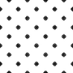Abstract geometric seamless pattern. Black and white minimalist monochrome watercolor artwork.