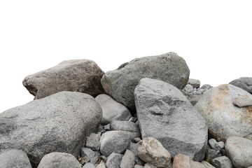 rock isolated on white background