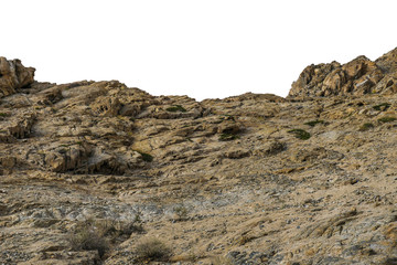 rock isolated on white background 