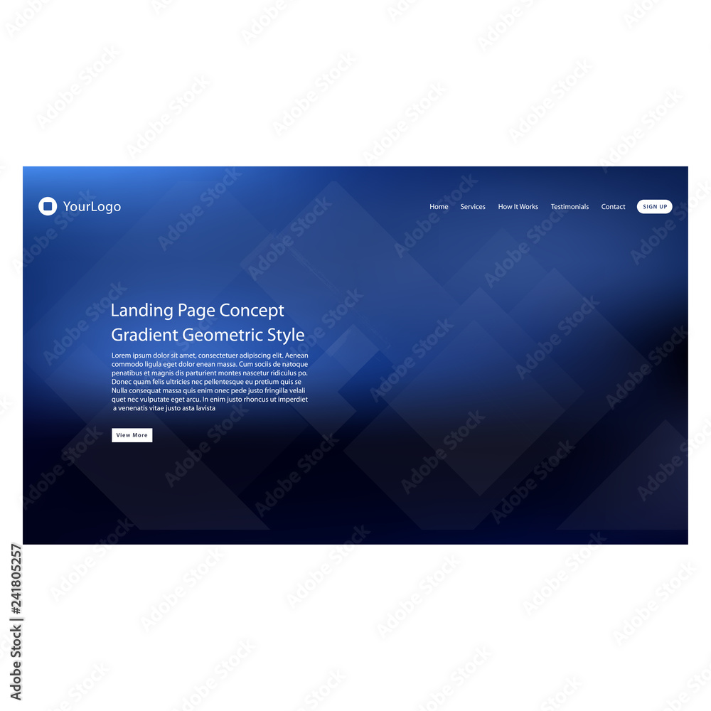 Poster abstract gradient background for landing page and website