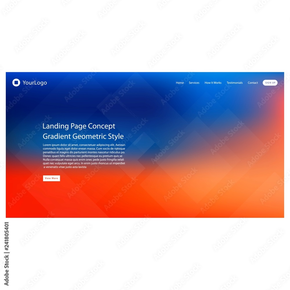 Poster vector concept illustration of web header for website template