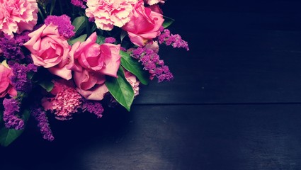 Pink flower bouquet 
