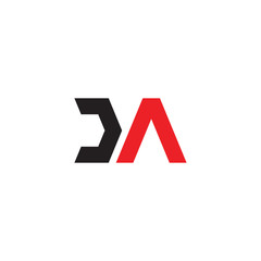 DA logo letter design 