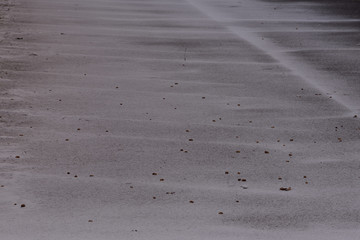 Asfalto lievemente innevato 