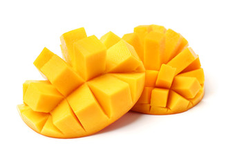 Mango on white background