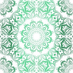 Floral Pattern, Green color Design. For Design background, paper, fashion print. Vector Illustration
