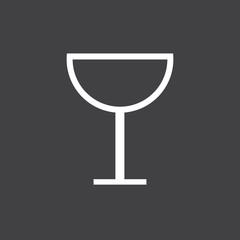 Wineglass  icon vector