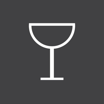 Wineglass  icon vector