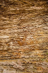 Sedimentary rock of Ritchie Ledges in Cuyahoga Valley National Park.